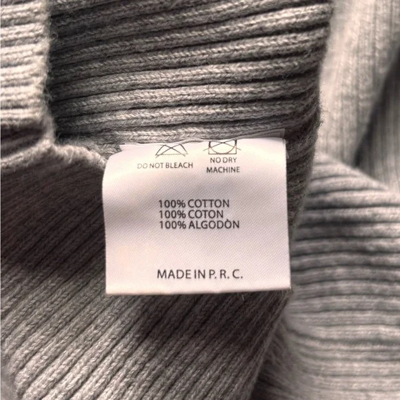 brandy melville v-neck sweater, grey/cream - Picture 5 of 6